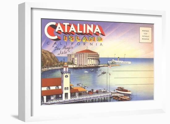 Cover for Catalina Island-null-Framed Art Print