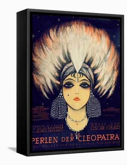 Cover for Score of 'Die Perlen Der Cleopatra', Operetta by Oscar Straus, 1923-German School-Framed Premier Image Canvas