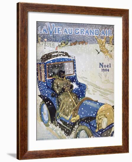 Cover for the Christmas Issue of the Magazine La Vie Au Grand Air, 1904-null-Framed Giclee Print