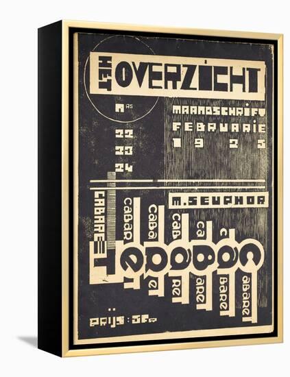 Cover for the Magazine 'Het Overzicht', C. 1921-1925-null-Framed Premier Image Canvas