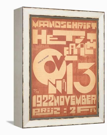 Cover for the November 1922 Issue of the Magazine 'Het Overzicht', 1922-null-Framed Premier Image Canvas