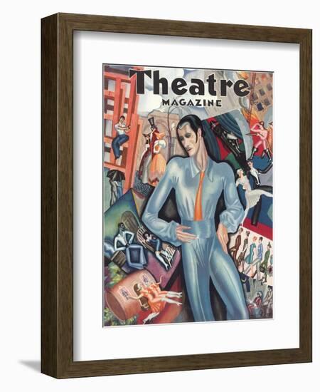 Cover for Theatre Magazine-null-Framed Art Print