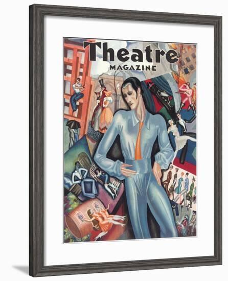 Cover for Theatre Magazine-null-Framed Art Print