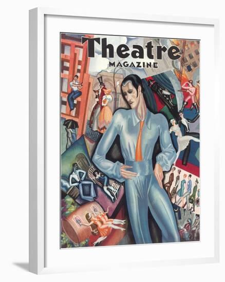 Cover for Theatre Magazine-null-Framed Art Print