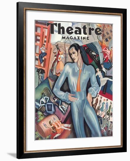 Cover for Theatre Magazine-null-Framed Art Print