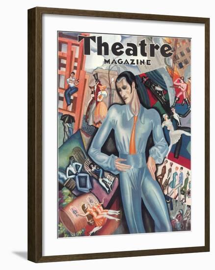 Cover for Theatre Magazine-null-Framed Art Print