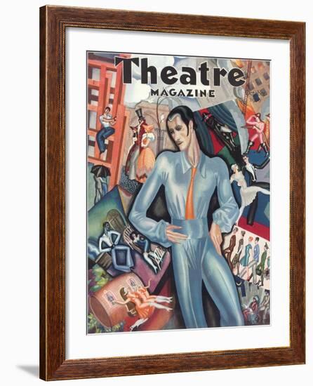 Cover for Theatre Magazine-null-Framed Art Print
