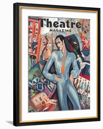 Cover for Theatre Magazine-null-Framed Art Print