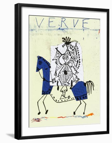 Cover For Verve, c.1951-Pablo Picasso-Framed Serigraph