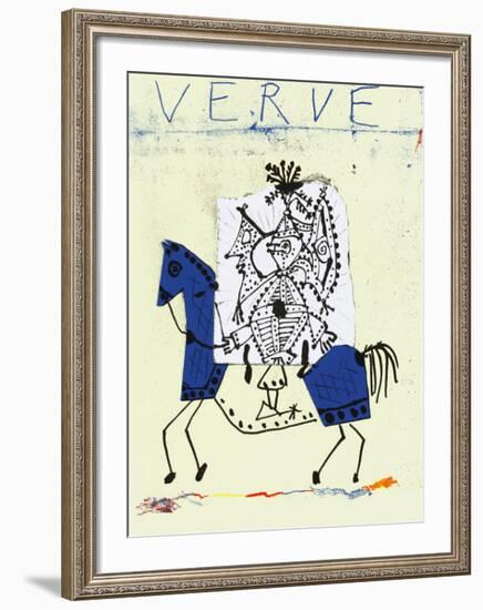 Cover For Verve, c.1951-Pablo Picasso-Framed Serigraph