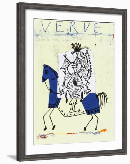 Cover For Verve, c.1951-Pablo Picasso-Framed Serigraph