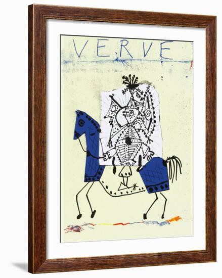 Cover For Verve, c.1951-Pablo Picasso-Framed Serigraph