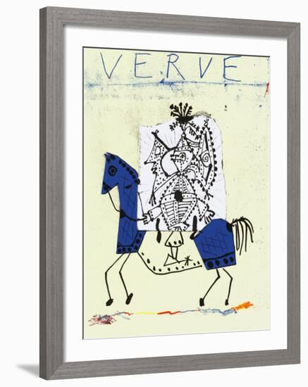 Cover For Verve, c.1951-Pablo Picasso-Framed Serigraph