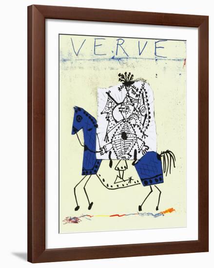 Cover For Verve, c.1951-Pablo Picasso-Framed Serigraph