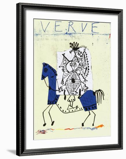 Cover For Verve, c.1951-Pablo Picasso-Framed Serigraph