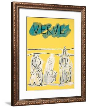 Cover For Verve, c.1951-Pablo Picasso-Framed Serigraph