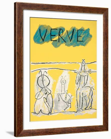 Cover For Verve, c.1951-Pablo Picasso-Framed Serigraph