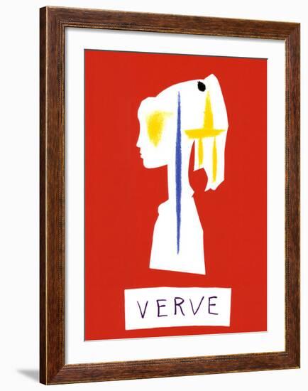 Cover For Verve, c.1954-Pablo Picasso-Framed Serigraph