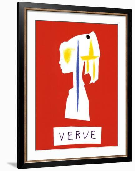 Cover For Verve, c.1954-Pablo Picasso-Framed Serigraph