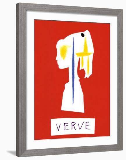 Cover For Verve, c.1954-Pablo Picasso-Framed Serigraph