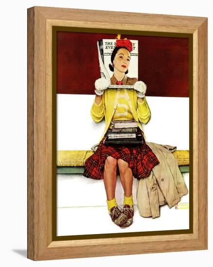 "Cover Girl", March 1,1941-Norman Rockwell-Framed Premier Image Canvas