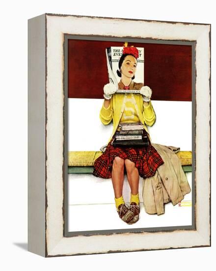 "Cover Girl", March 1,1941-Norman Rockwell-Framed Premier Image Canvas