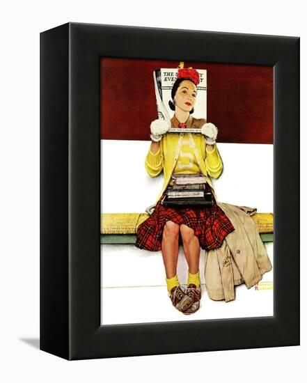 "Cover Girl", March 1,1941-Norman Rockwell-Framed Premier Image Canvas