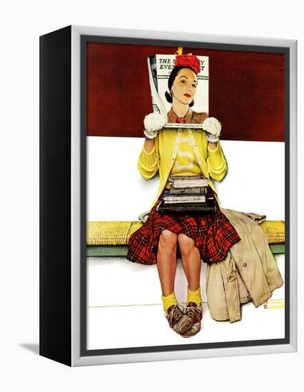 "Cover Girl", March 1,1941-Norman Rockwell-Framed Premier Image Canvas