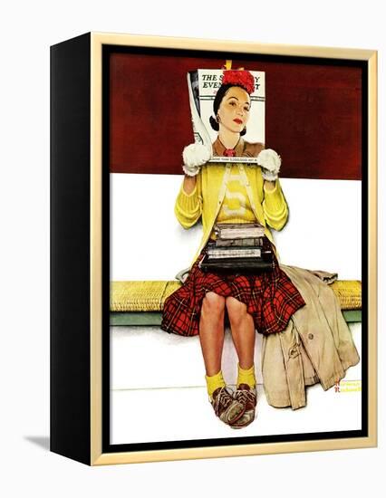 "Cover Girl", March 1,1941-Norman Rockwell-Framed Premier Image Canvas