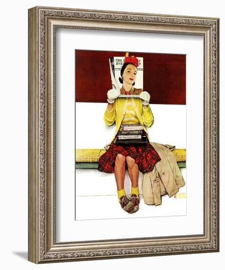 "Cover Girl", March 1,1941-Norman Rockwell-Framed Giclee Print