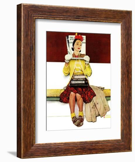 "Cover Girl", March 1,1941-Norman Rockwell-Framed Giclee Print