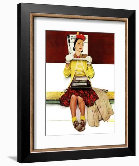 "Cover Girl", March 1,1941-Norman Rockwell-Framed Giclee Print