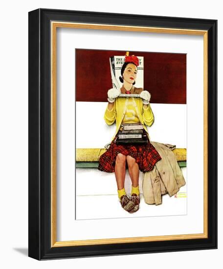 "Cover Girl", March 1,1941-Norman Rockwell-Framed Giclee Print