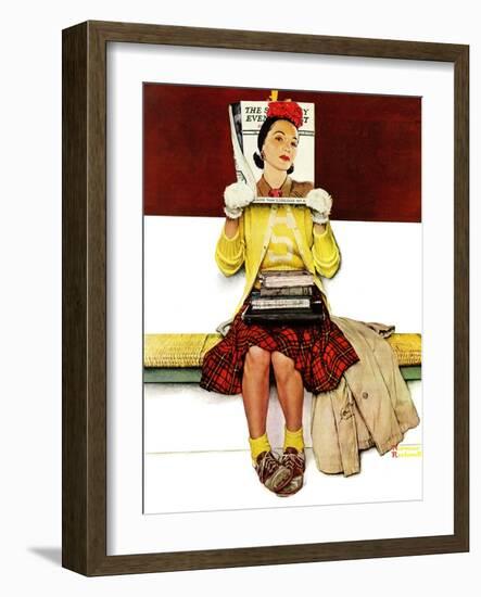 "Cover Girl", March 1,1941-Norman Rockwell-Framed Giclee Print