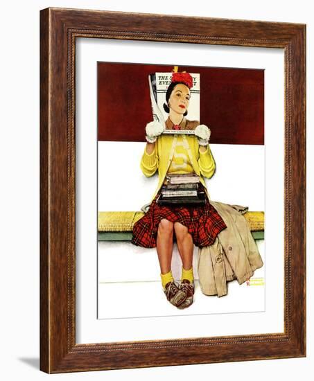 "Cover Girl", March 1,1941-Norman Rockwell-Framed Giclee Print