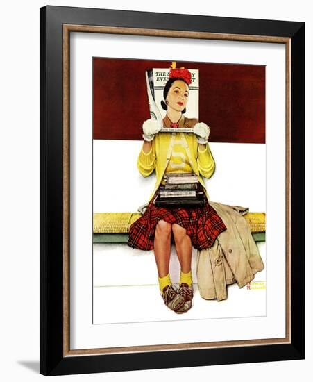 "Cover Girl", March 1,1941-Norman Rockwell-Framed Giclee Print
