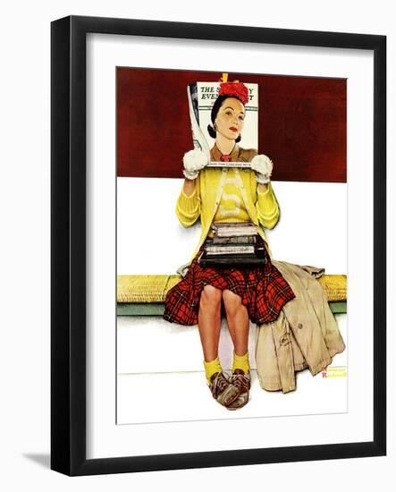 "Cover Girl", March 1,1941-Norman Rockwell-Framed Giclee Print