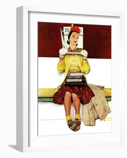 "Cover Girl", March 1,1941-Norman Rockwell-Framed Giclee Print