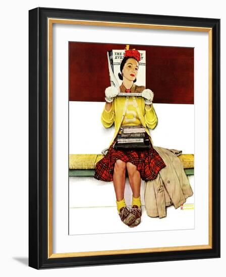 "Cover Girl", March 1,1941-Norman Rockwell-Framed Giclee Print