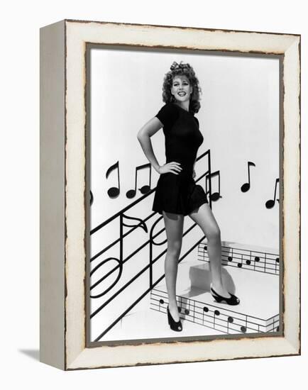 COVER GIRL, Rita Hayworth, 1944 (b/w photo)-null-Framed Stretched Canvas