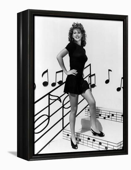 COVER GIRL, Rita Hayworth, 1944 (b/w photo)-null-Framed Stretched Canvas