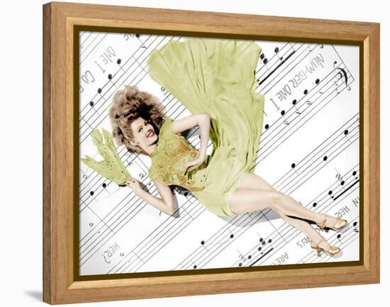 Cover Girl, Rita Hayworth, 1944-null-Framed Stretched Canvas