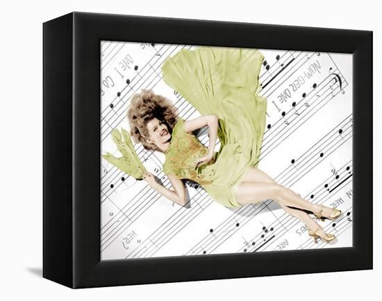 Cover Girl, Rita Hayworth, 1944-null-Framed Stretched Canvas