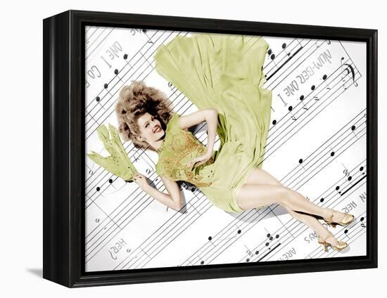 Cover Girl, Rita Hayworth, 1944-null-Framed Stretched Canvas