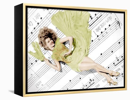 Cover Girl, Rita Hayworth, 1944-null-Framed Stretched Canvas