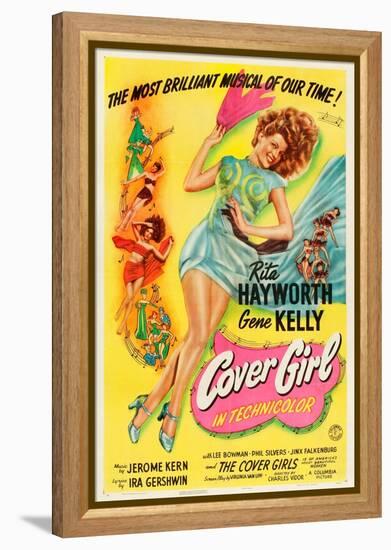 Cover Girl, Rita Hayworth, 1944-null-Framed Stretched Canvas