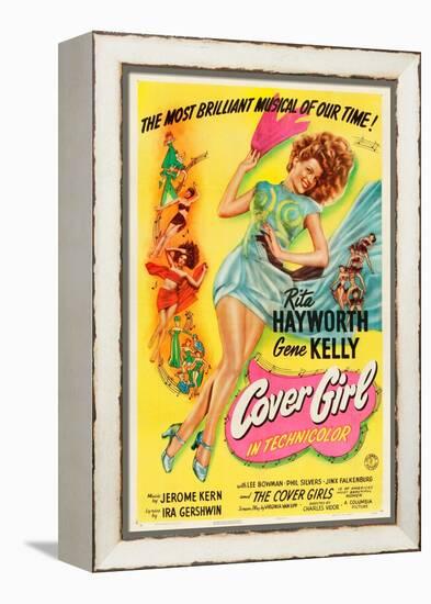 Cover Girl, Rita Hayworth, 1944-null-Framed Stretched Canvas