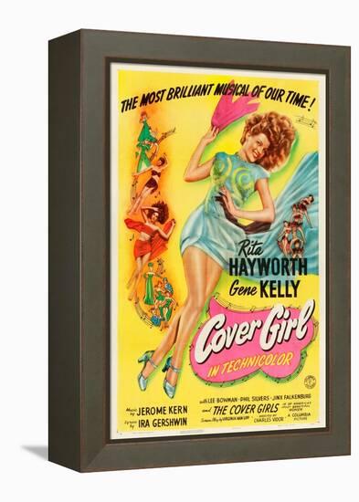 Cover Girl, Rita Hayworth, 1944-null-Framed Stretched Canvas