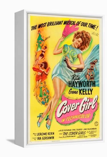 Cover Girl, Rita Hayworth, 1944-null-Framed Stretched Canvas