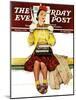 "Cover Girl" Saturday Evening Post Cover, March 1,1941-Norman Rockwell-Mounted Giclee Print